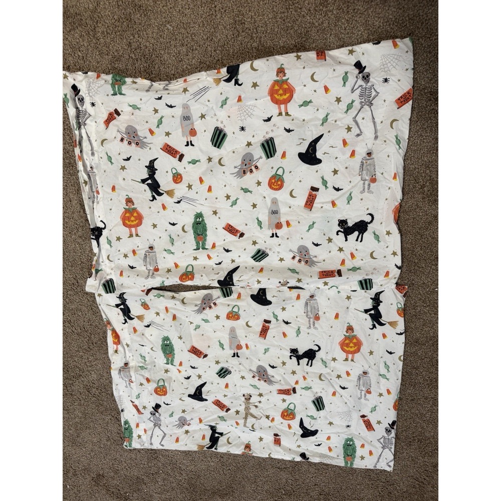 Pottery Barn Kids Rifle Paper Halloween Glow-Dark Pillow Case Standard Set Of 2